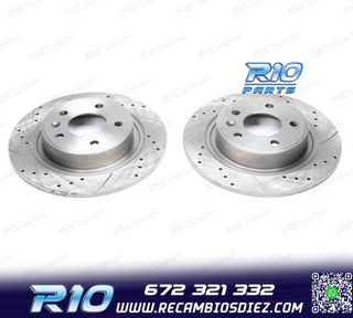 DISCOS DE FRENO PARA RENAULT PERFORADOS RANURADOS