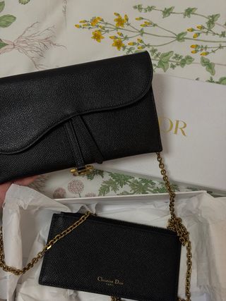 Bolso Saddle Negro Dior