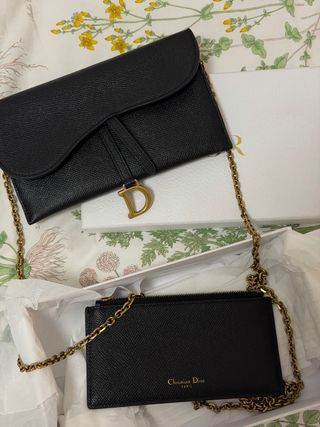 Bolso Saddle Negro Dior