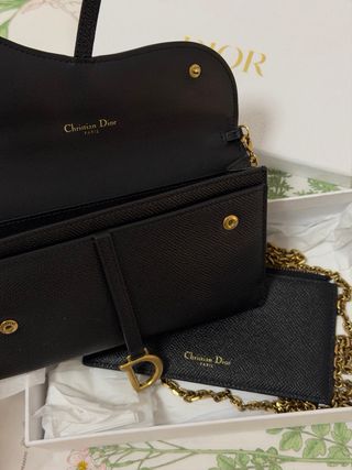 Bolso Saddle Negro Dior