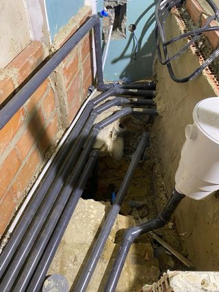 Escaleras de obra para piscinas