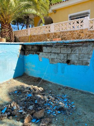 Escaleras de obra para piscinas
