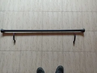 Barra de cortina forja negra