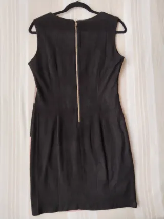 Vestido efecto piel de melocotón patchwork