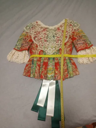 Traje de Fallera rojo y verde