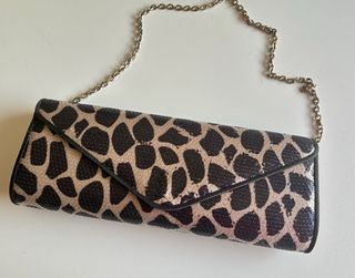 Bolso de fiesta beige y negro