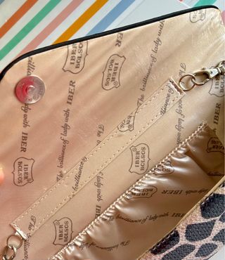 Bolso de fiesta beige y negro