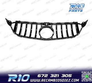 PARRILLA MERCEDES W205 14-18 LOOK AMG GT CROMO NEGRO