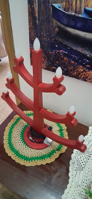 Lámpara de mesa diseño molecular