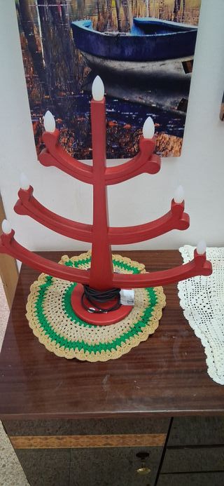 Lámpara de mesa diseño molecular