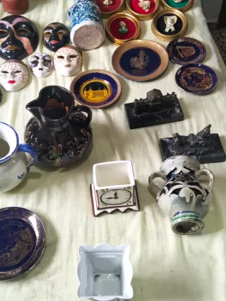 Lote antigüedades cerámica y porcelana