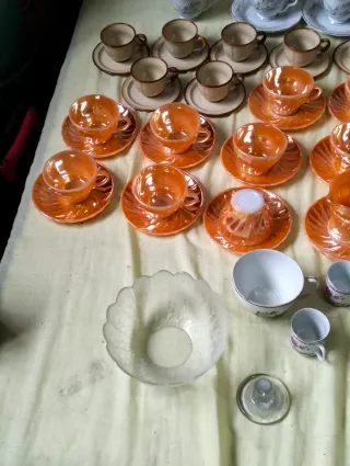 Lote antigüedades cerámica y porcelana