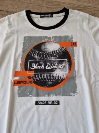 T-shirt Smallgang con stampa baseball