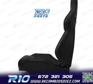 ASIENTO BAQUET UNIVERSAL CUERO NEGRO ESTILO SPORTSTER