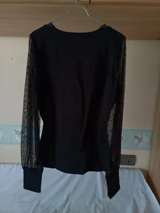 Camiseta Morgan manga transparente