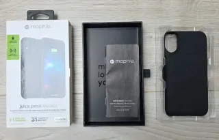 Custodia con batteria Mophie per iPhone XR. Accesso al Juice Pack.