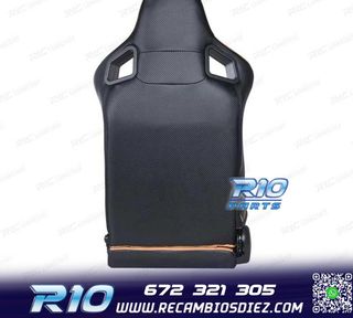 ASIENTO DEPORTIVO SEMI BAQUET ESTILO RS CUERO BEIGE