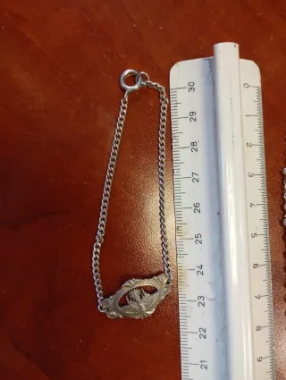 Devocionario, pulsera plata y rosario plateado