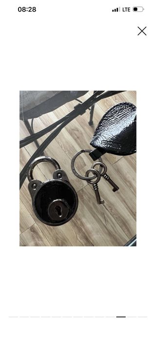 Borsa Moschino Sublime Cadenas XXL in pelle