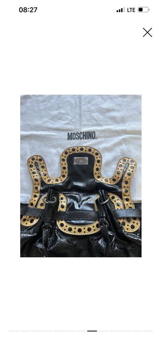 Borsa Moschino Sublime Cadenas XXL in pelle