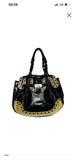 Borsa Moschino Sublime Cadenas XXL in pelle