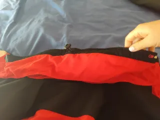 Chaqueta de moto Eider roja y negra