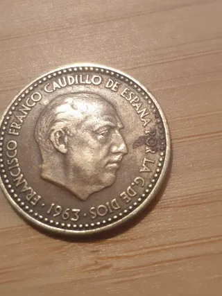 6 Monedas 1 Peseta 1963 Estrella 63