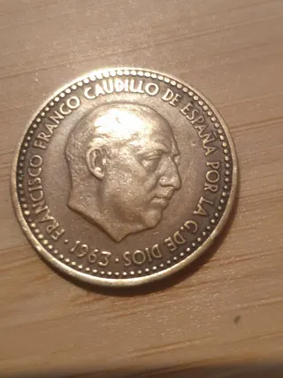 6 Monedas 1 Peseta 1963 Estrella 63