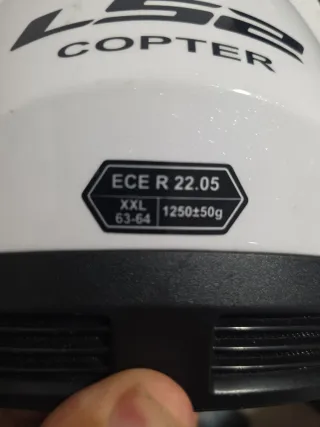 Casco LS2 Copter XXL Blanco