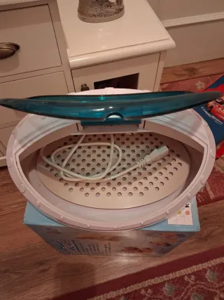 Colchón hinchable azul