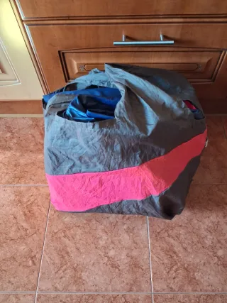 Colchón hinchable azul