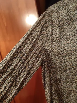 Camisa Punt Roma floral beige y azul