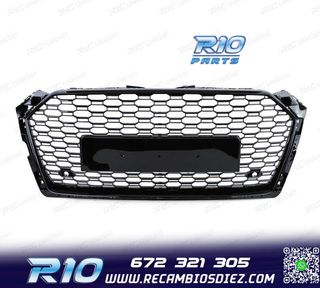 PARRILLA AUDI A5 16-20 LOOK RS5 NEGRO BRILLO PDC