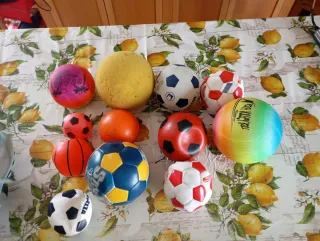 12 palloni misti, varie misure