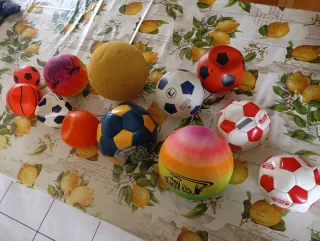 12 palloni misti, varie misure