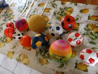 12 palloni misti, varie misure