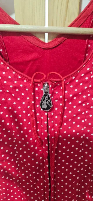 Traje Flamenca Niña Rojo Lunares