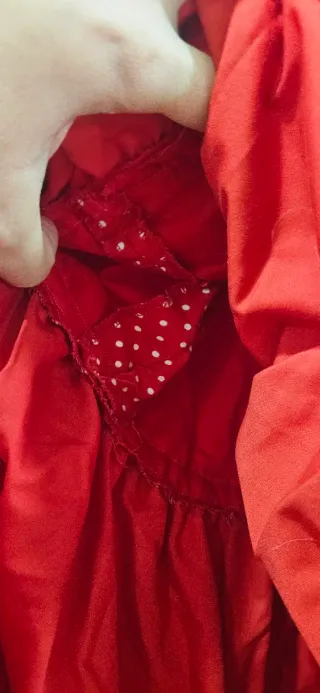 Traje Flamenca Niña Rojo Lunares