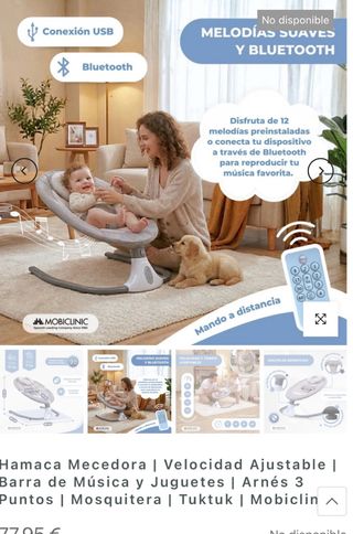 Hamaca Mecedora Mobiclinic con Mando