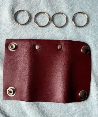Cartera de cuero artesanal para llaves