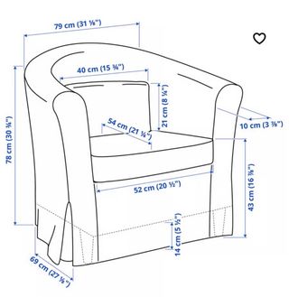 Dos (2) Sillón Ikea Tullsta Beige