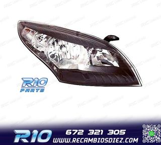 FARO DCH PARA RENAULT MEGANE III 08-11 FONDO NEGRO