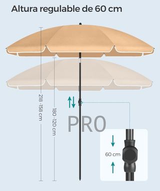Sombrilla de 200 cm - SONGMICS