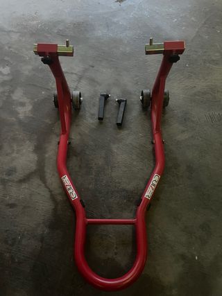 Caballete Delantero Moto Cruizer Rojo