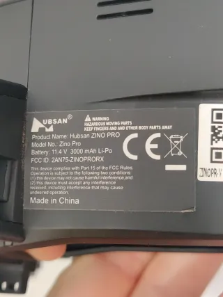 Dron Hubsan Zino Pro Nero DIFETTI