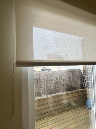 Estores Leroy Merlin blanco roto.20 eur cada uno