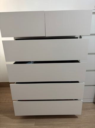 Cómoda 6 cajones blanca