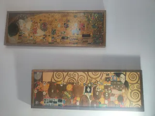 Cuadros decorativos dorados  Inspirados en el beso