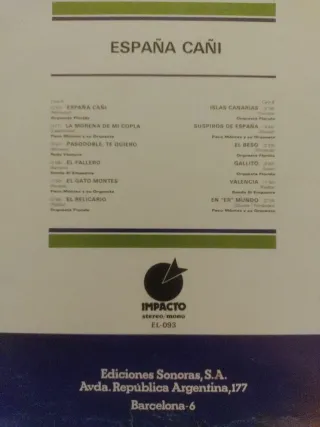 Vinilo LP España Cañi - Flamenco