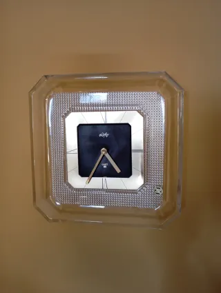 Reloj de pared cristal octogonal